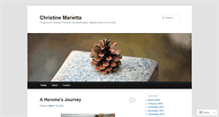 Desktop Screenshot of christinemarietta.com